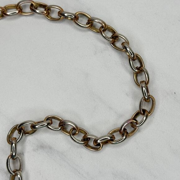 Chunky Concho Gold Silver Tone Chain Belt One Size (OS) ✨ - Picture 10 of 11
